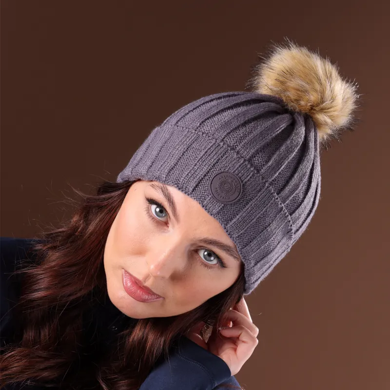 Aubrion Team Bobble Hat - Grey-1